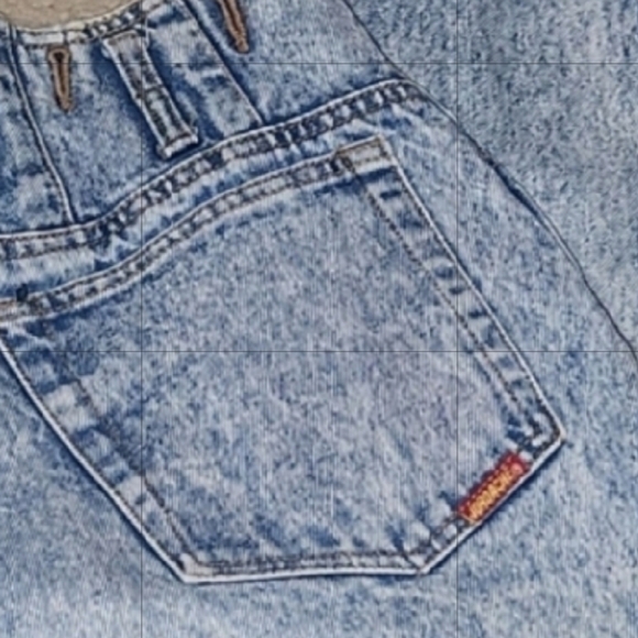 VINTAGE JORDACHE MOM jeans Size 13/14 MADE in Honk Kong Acid wash SKINNY - Picture 14 of 15